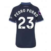 Stroje piłkarskie Tottenham Hotspur Pedro Porro #23 Koszulka Wyjazdowej dla damskie 2023-24 Krótki Rękaw